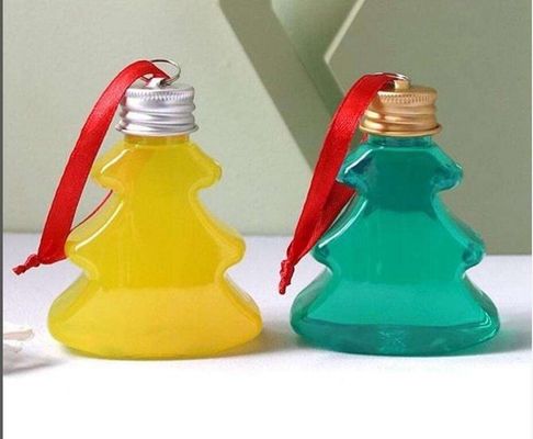Botella de Navidad de hombre de nieve de plástico PET personalizado de 500 ml para decoración de bebidas personalizada