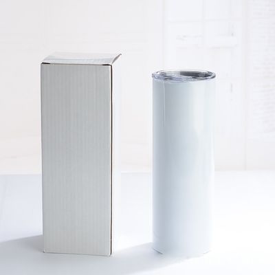 20oz/30oz de color personalizado Sublimación en blanco de acero inoxidable delgado recto de tumbler tazas con paja