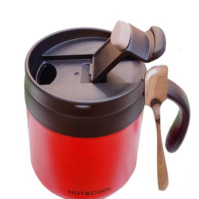 Exquisita taza de café aislada de acero inoxidable a prueba de fugas perfecta para acampar
