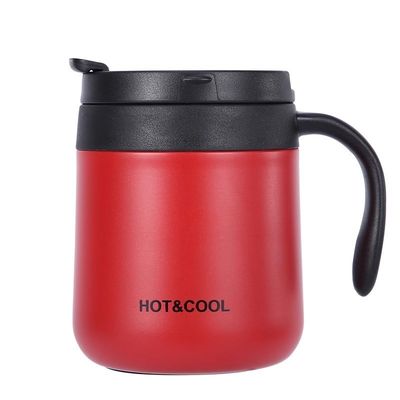 Exquisita taza de café aislada de acero inoxidable a prueba de fugas perfecta para acampar
