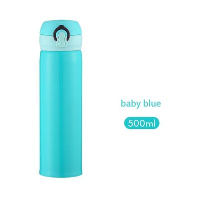 Botella de agua de termo portátil a prueba de fugas 400ml/500ml Capacidad para frascos de vacío