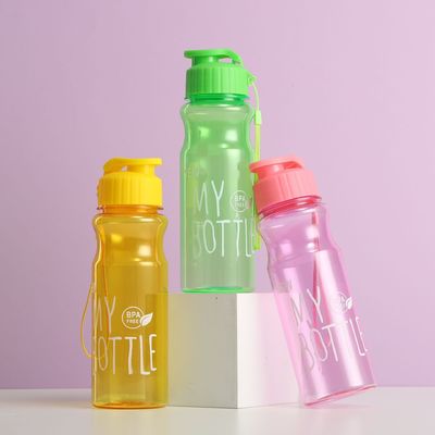 Botellas de agua de plástico de 500 ml en granel Tazas de bebida transparentes portátiles para artículos almacenados