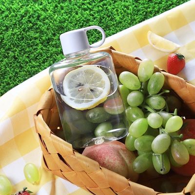 Botella de agua limpia para exteriores Mini copa de agua de plástico Tritán portátil para resistencia a caídas