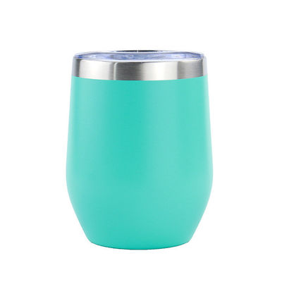 12 oz 304 Taza de acero inoxidable de color en polvo recubierto de filtración de doble pared portátil estudiante Taza aislada con tapa