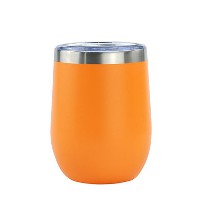 12 oz 304 Taza de acero inoxidable de color en polvo recubierto de filtración de doble pared portátil estudiante Taza aislada con tapa