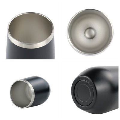 12 oz 304 Taza de acero inoxidable de color en polvo recubierto de filtración de doble pared portátil estudiante Taza aislada con tapa