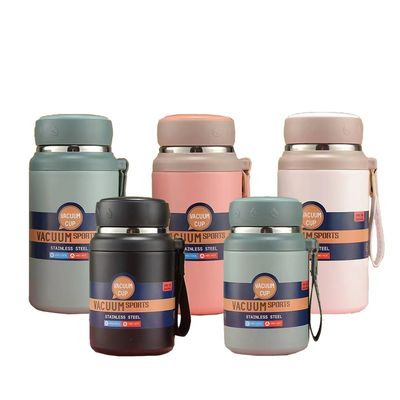 Copo térmico portátil de acero inoxidable 316 de 750 ml/1000 ml de gran capacidad para deportes al aire libre