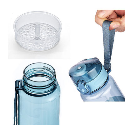 Botellas de agua helada con tapa de plástico para viajes