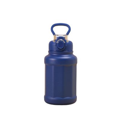 Deportivos al aire libre de acero inoxidable de vacío cáliz de termo con 700 ml de gran capacidad y paja