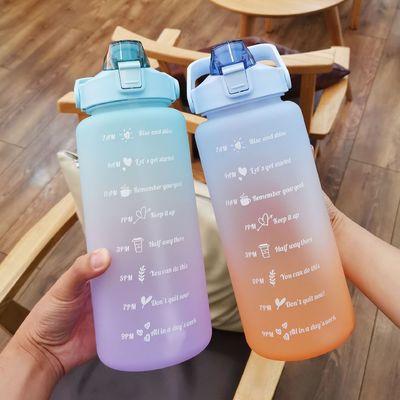 Color gradiente Gran capacidad Taza de agua helada Taza de paja ideal para aventuras al aire libre