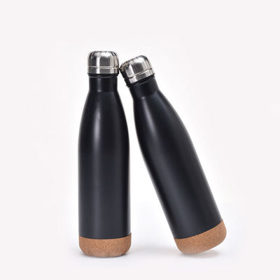 Botella de bebidas de doble vacío de acero inoxidable de 500 ml para viajes y deportes