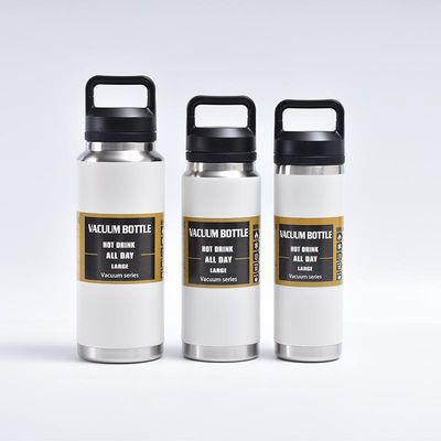 Botella térmica personalizada de 36 oz con tapa de doble pared de acero inoxidable de agua caliente a prueba de fugas