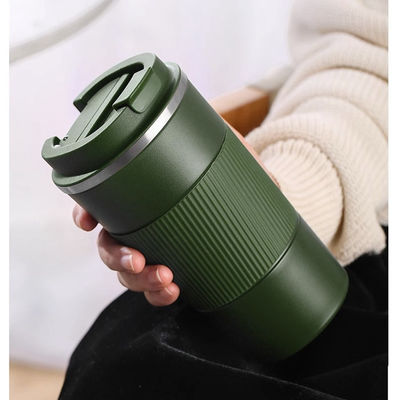 Taza de vacío de doble pared de acero inoxidable 380 ml/510 ml para viajes aislados y café caliente