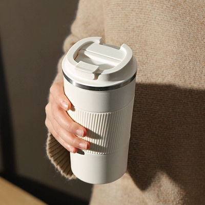 Taza de vacío de doble pared de acero inoxidable 380 ml/510 ml para viajes aislados y café caliente