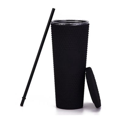 Estilo de diseño de campo 24 oz Diamante estampado tumbler de doble pared botella de agua radiante