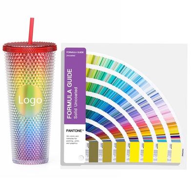 Estilo de diseño de campo 24 oz Diamante estampado tumbler de doble pared botella de agua radiante