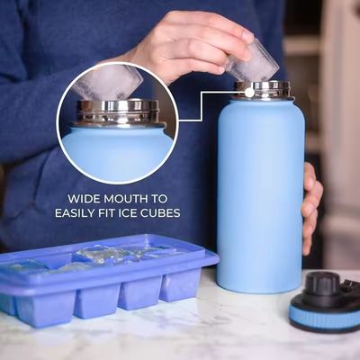 32 oz de acero inoxidable de doble pared aislada botella deportiva para portabilidad de los estudiantes