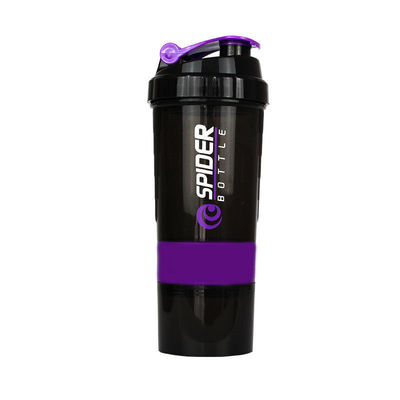 Fitness BPA libre de plástico Protein Shaker Bottle Cup con diseño de mezclador y brillo