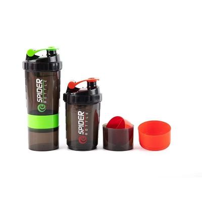 Entrenamiento físico y deportes al aire libre 500 ml Botella de mezcla de proteínas de plástico con bola de mezcla