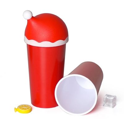 Tazas tipo bebida regalo de Navidad 20oz Taza de tumbler con tapa de sombrero de Santa y paja