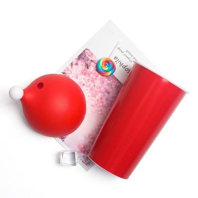Tazas tipo bebida regalo de Navidad 20oz Taza de tumbler con tapa de sombrero de Santa y paja