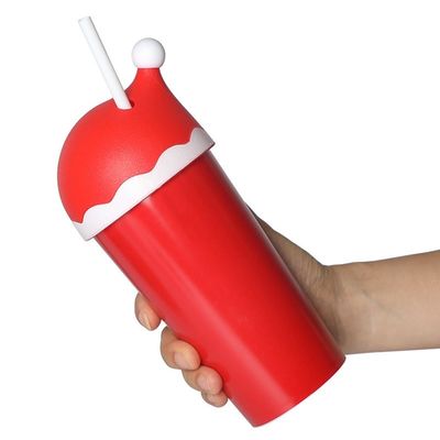 Tazas tipo bebida regalo de Navidad 20oz Taza de tumbler con tapa de sombrero de Santa y paja