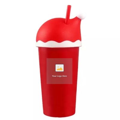 20 OZ tazas de café de Navidad 600ml de lujo logotipo personalizado novedad copa de paja para Navidad