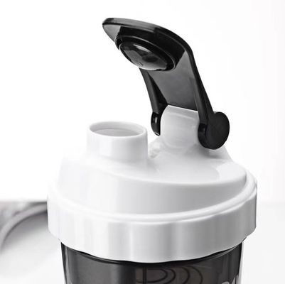 500 ml Botella de agua de tres capas de plástico para gimnasio, acondicionamiento físico, batidora de proteínas para deportes al aire libre