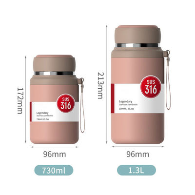 Taza de agua de acero inoxidable personalizada 730ml