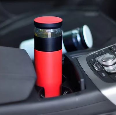 500 ml de filtro de separación de acero inoxidable botella de vidrio de vacío aislada taza de té portátil