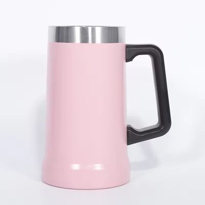 710 ml de capacidad de boca ancha de acero inoxidable de proteína con mango para personalizado