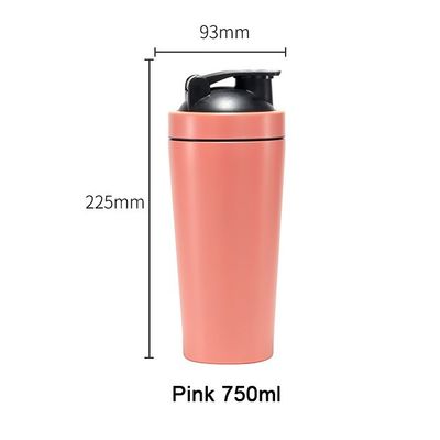 Actividades al aire libre aislamiento térmico 750ml Taza de agua de acero inoxidable con bola de mezcla