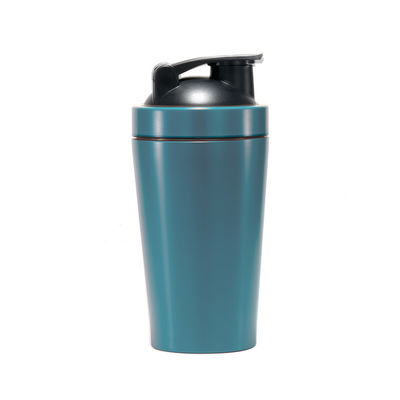 500 ml y 750 ml de gimnasio de acero inoxidable botella de agitación de metal con bola de mezclado OEM aceptado