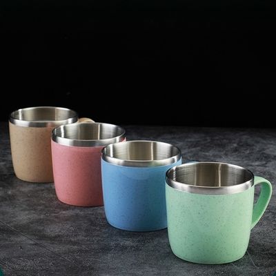 Impresión personalizada de logotipo Taza de acero inoxidable de doble capa para refrescos calientes y fríos