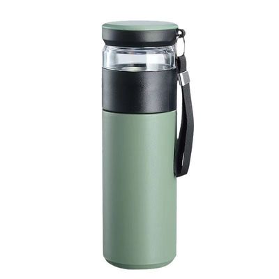 Suministro directo Taza de té de acero inoxidable de doble pared con capacidad de infusión de 500 ml
