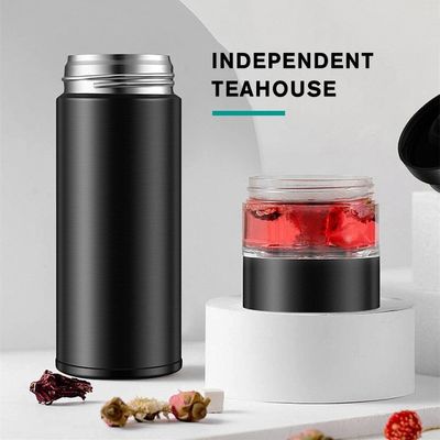 Suministro directo Taza de té de acero inoxidable de doble pared con capacidad de infusión de 500 ml