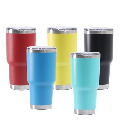30 oz de polvo recubierto de vino tumbler La última taza de café reutilizable para las necesidades de viaje