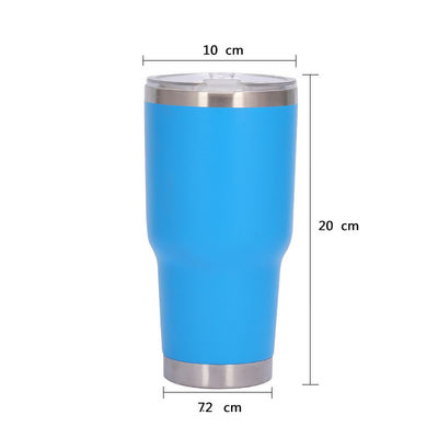 30 oz de polvo recubierto de vino tumbler La última taza de café reutilizable para las necesidades de viaje