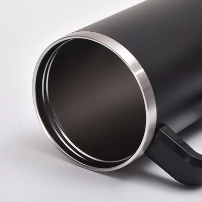 40 oz Tumbler con mango estilo de diseño clásico vacío aislado de acero inoxidable taza de café