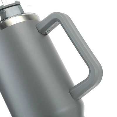 40 oz de sublimación de viaje taza de café con mango de polvo recubierto de acero inoxidable tumbler
