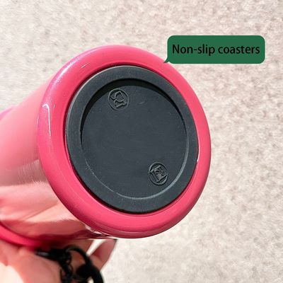 710ML Tumbler de café de acero inoxidable impermeable Camping Taza térmica con paja y logotipo personalizado