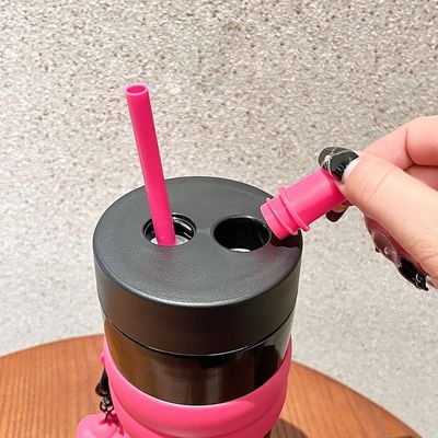 316 de acero inoxidable para automóviles Taza de taza de café con paja 710 ml aislada directamente