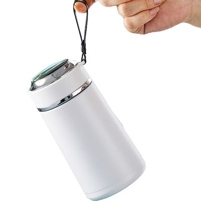 Volver a la escuela Color personalizado 350ml Taza de vacío de acero inoxidable con cuerda portátil