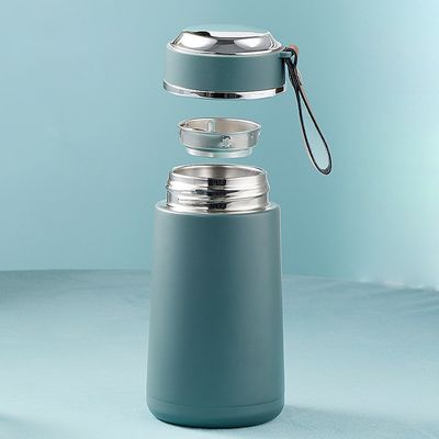 Volver a la escuela Color personalizado 350ml Taza de vacío de acero inoxidable con cuerda portátil