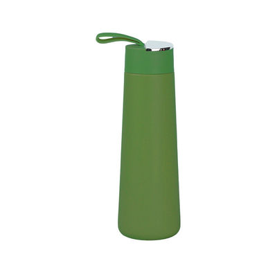 Botella de agua deportiva de doble pared con logotipo personalizado y fácil limpieza hecha de acero inoxidable