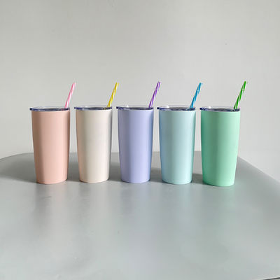 Bolsa de acero inoxidable doble de pared aislada taza de café con tapa bebida tumblers 10oz 20oz
