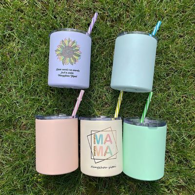 Bolsa de acero inoxidable doble de pared aislada taza de café con tapa bebida tumblers 10oz 20oz