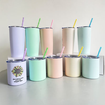 Bolsa de acero inoxidable doble de pared aislada taza de café con tapa bebida tumblers 10oz 20oz