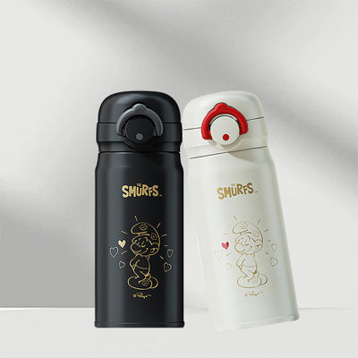 Acero inoxidable Kawaii Sport Bike Botella de agua aislada y respetuosa con el medio ambiente