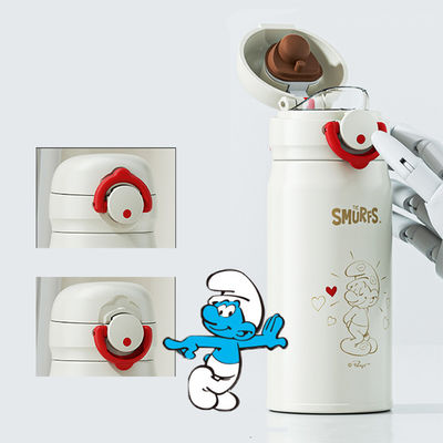 Acero inoxidable Kawaii Sport Bike Botella de agua aislada y respetuosa con el medio ambiente